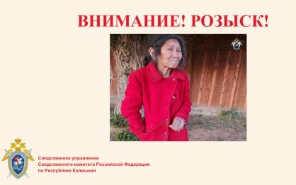 Региональное следственное управление обращается к СМИ и общественности с просьбой оказать содействие в розыске без вести пропавшей жительницы Лаганского района